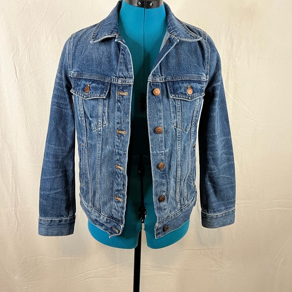 Madewell Classic Jean Jacket Womens Medium Denim Blue Layering - Picture 4 of 5